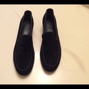 Henry Beguelin black suede loafers size 37.5